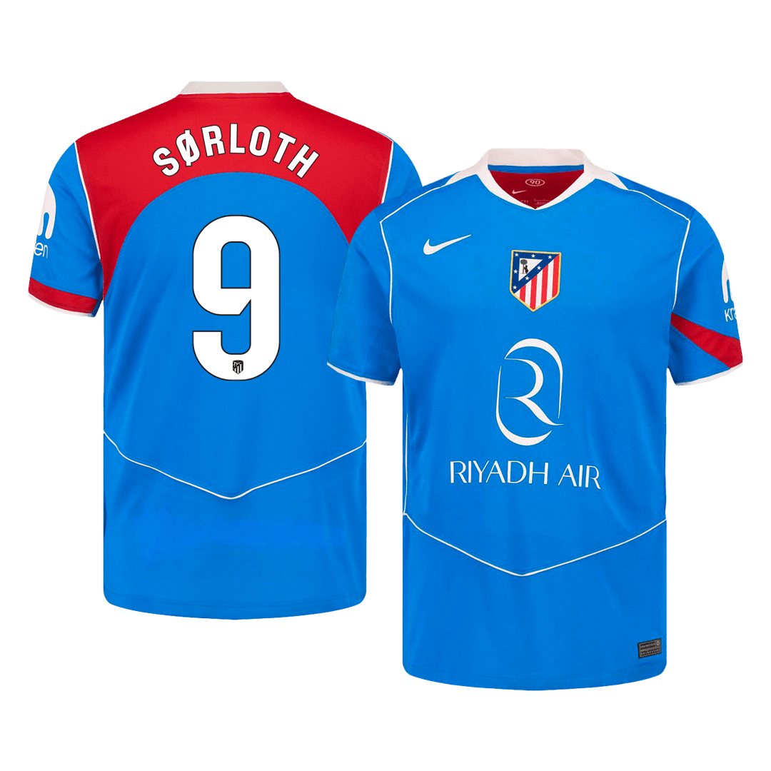 SØRLOTH #9 Atlético Derde Thuisshirt 2025/26 Blauw