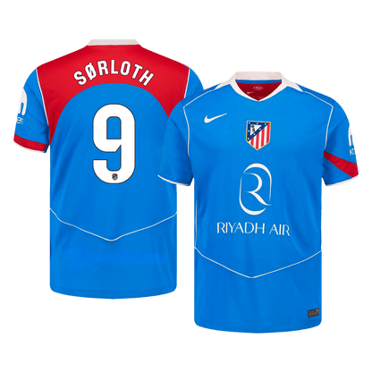 SØRLOTH #9 Atlético Derde Thuisshirt 2025/26 Blauw
