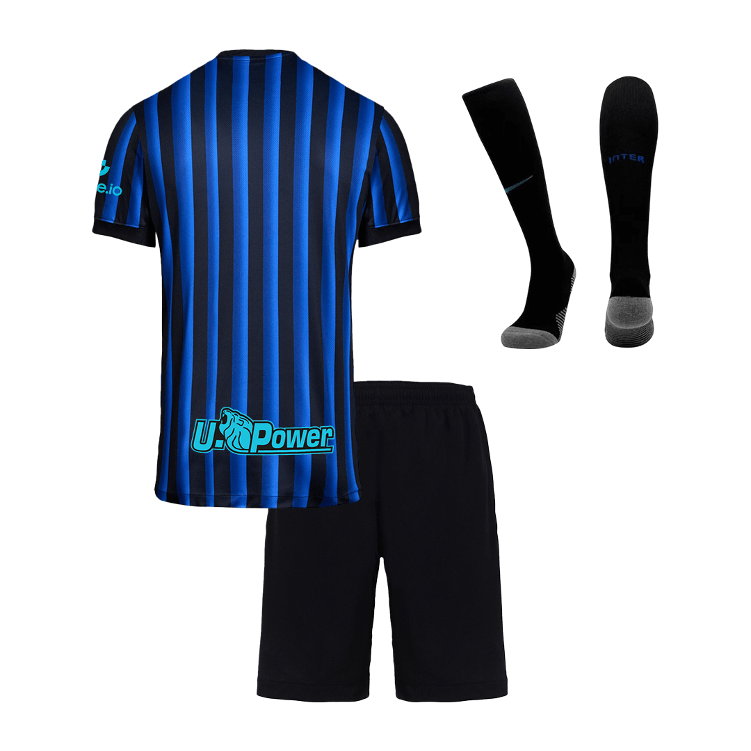 Inter Milan Thuistenue Kit 2025/26 Kinderen Blauw&Zwart
