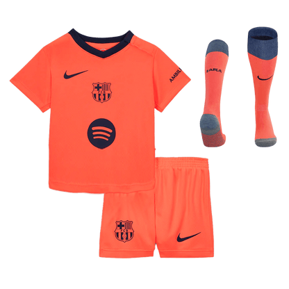 Barcelona Derde Thuisshirt Kit 2025/26 Kinderen Oranje