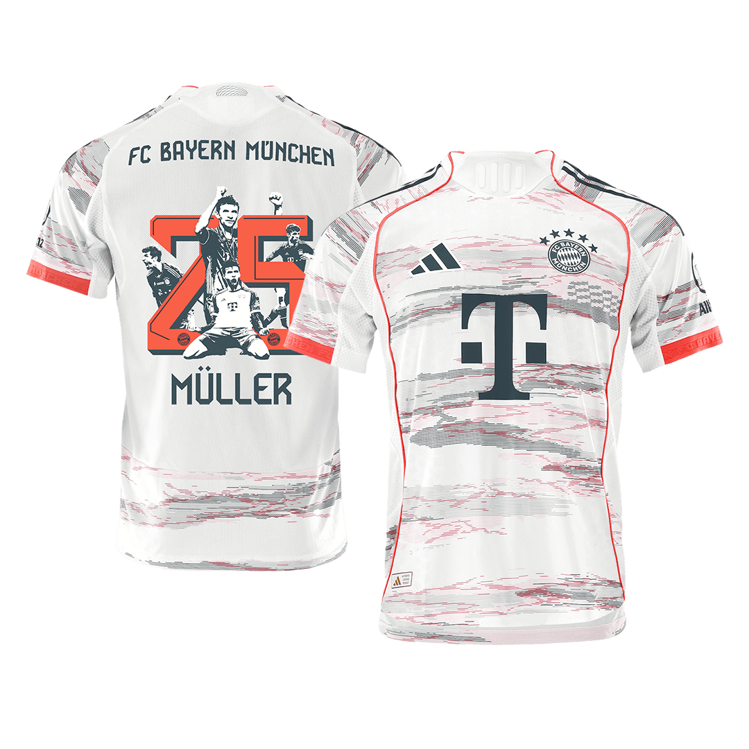 MÜLLER Speciaal #25 München Uitshirt 2025/26 Wit Speler