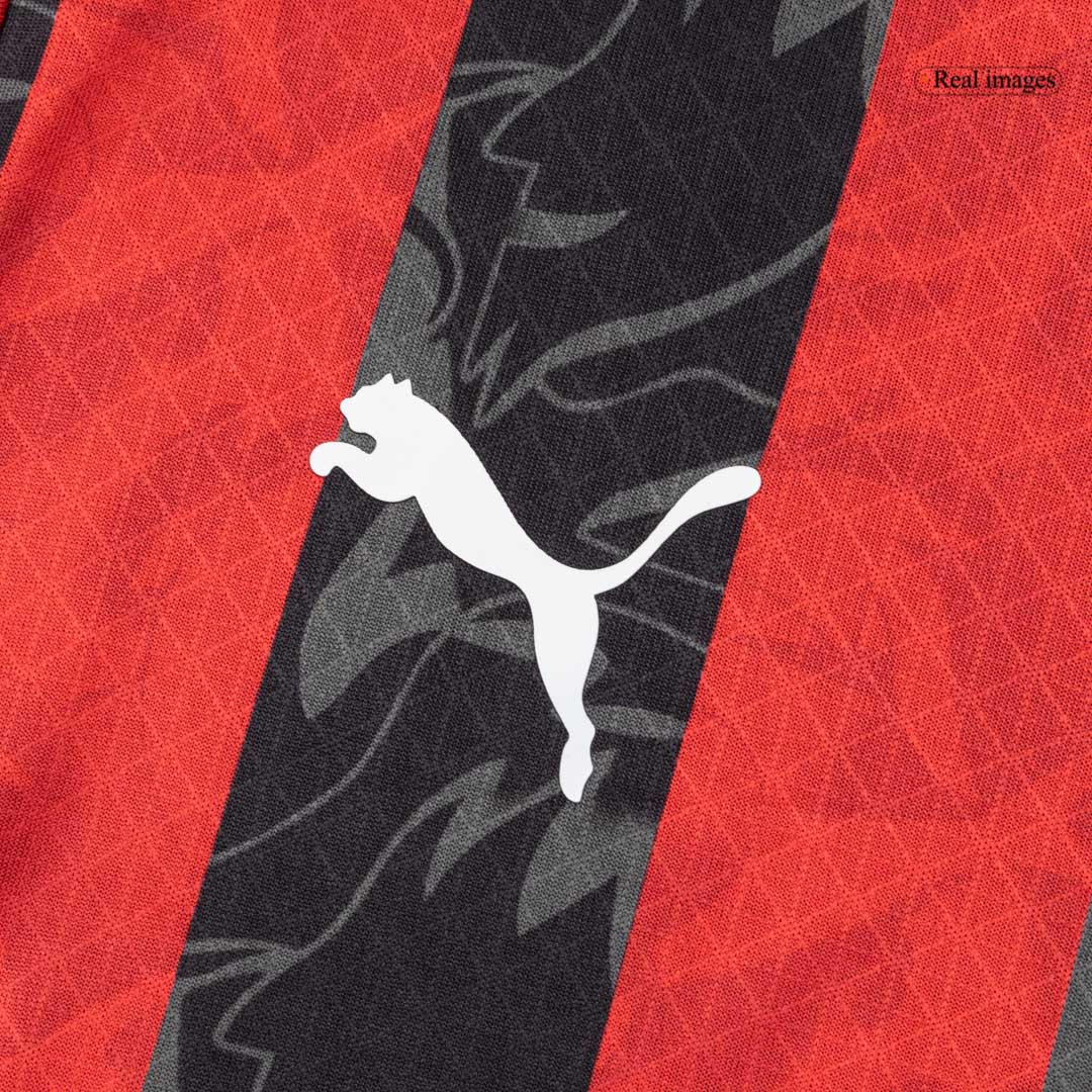 AC Milan Thuis Shirt 2025/26 Rood&Zwart Authentiek
