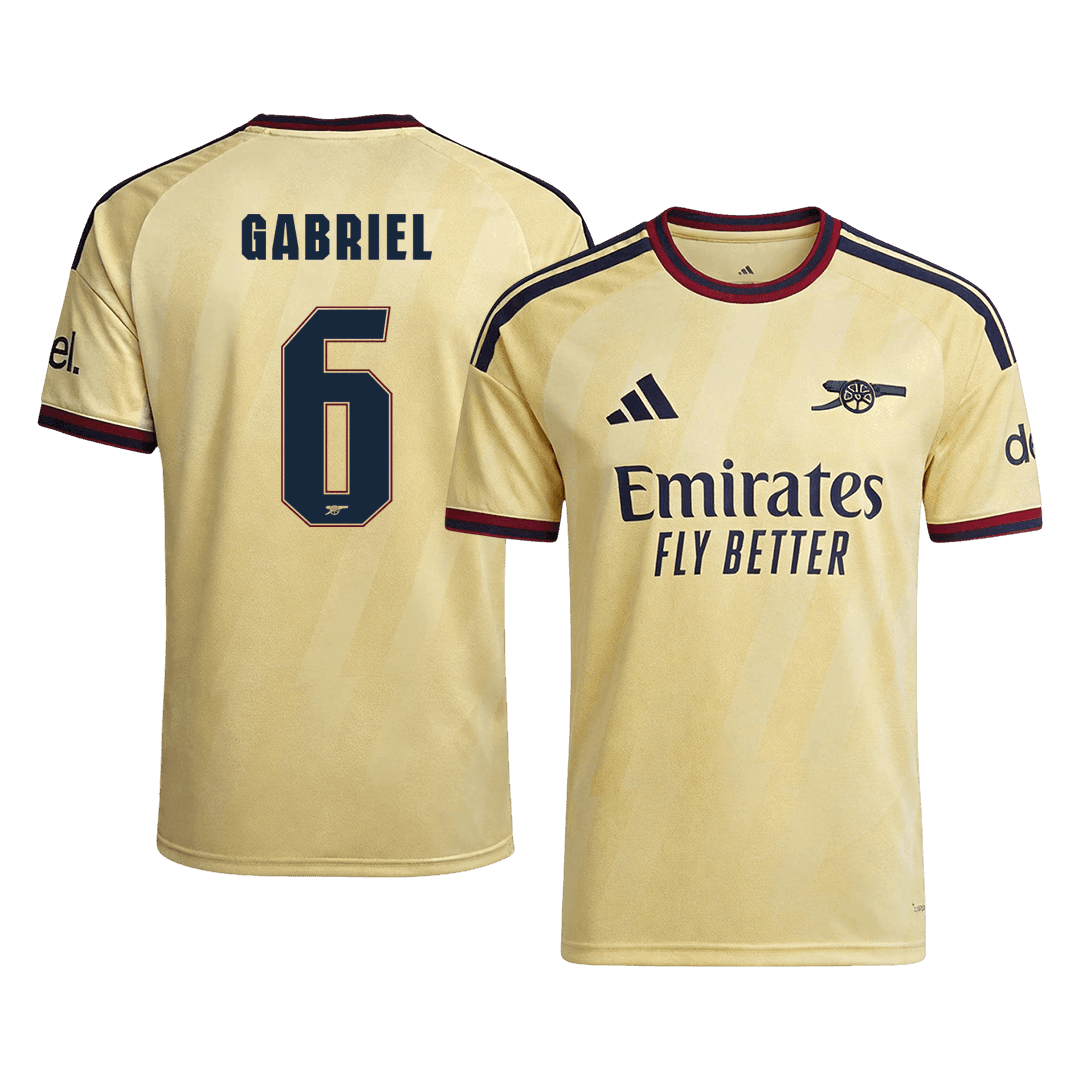 GABRIEL #6 Arsenal Third Maillot 2026/27 Jaune Joueur - UCL
