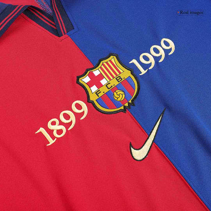 RIVALDO #11 Retro Barcelona Domicile Maillot 1999/00-100th Anniversaire