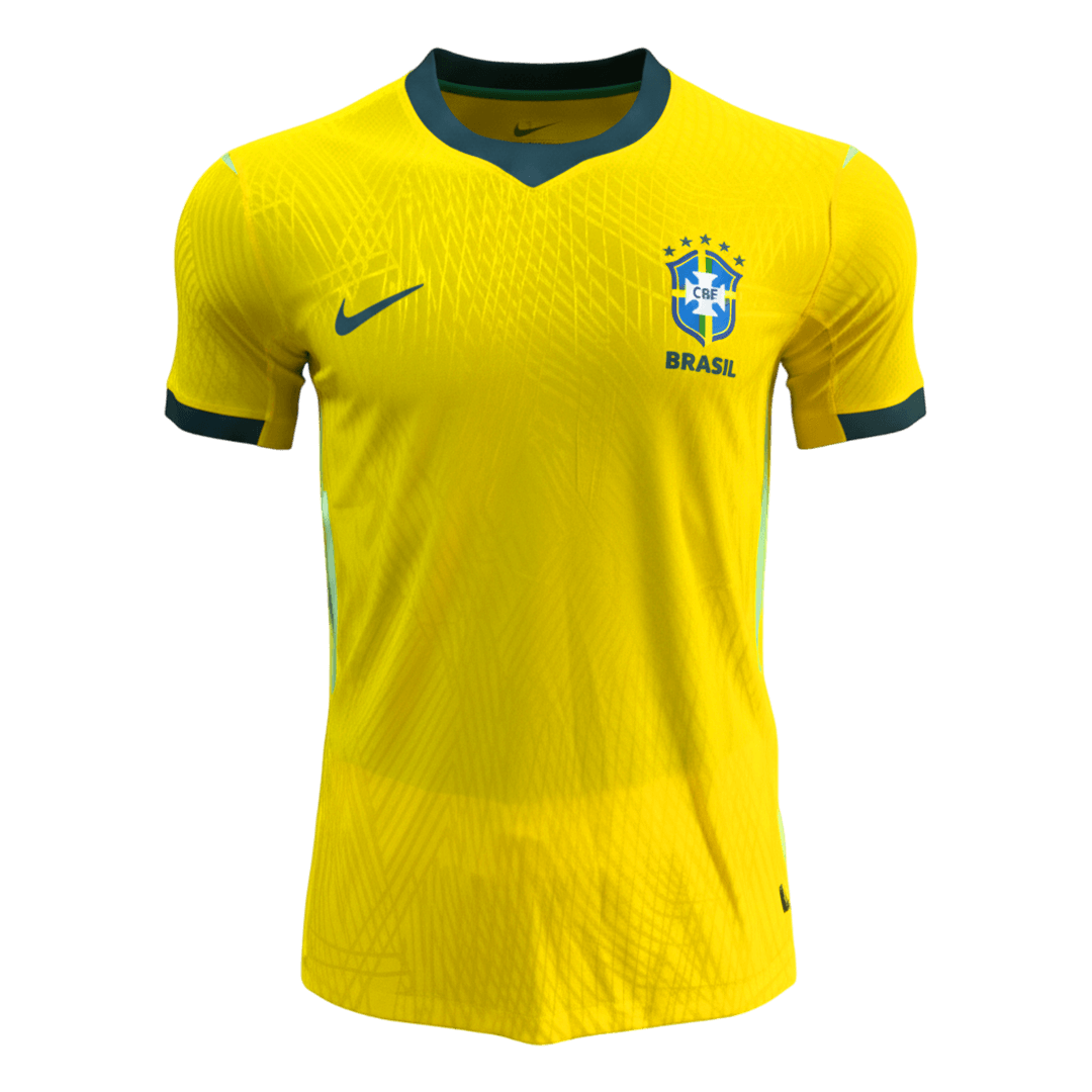 Brazilië Thuisshirt WK 2026 Geel Speler Grote Maat