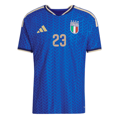 BASTONI #23 Italië Thuisshirt Wereldkampioenschap 2026 Blauw Speler