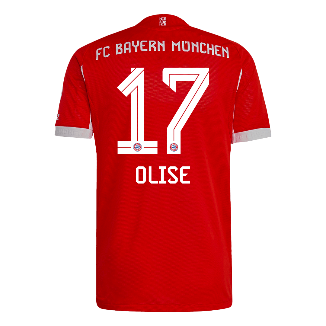 OLISE #17 München Thuis Thuisshirt 2025/26 Rood Speler