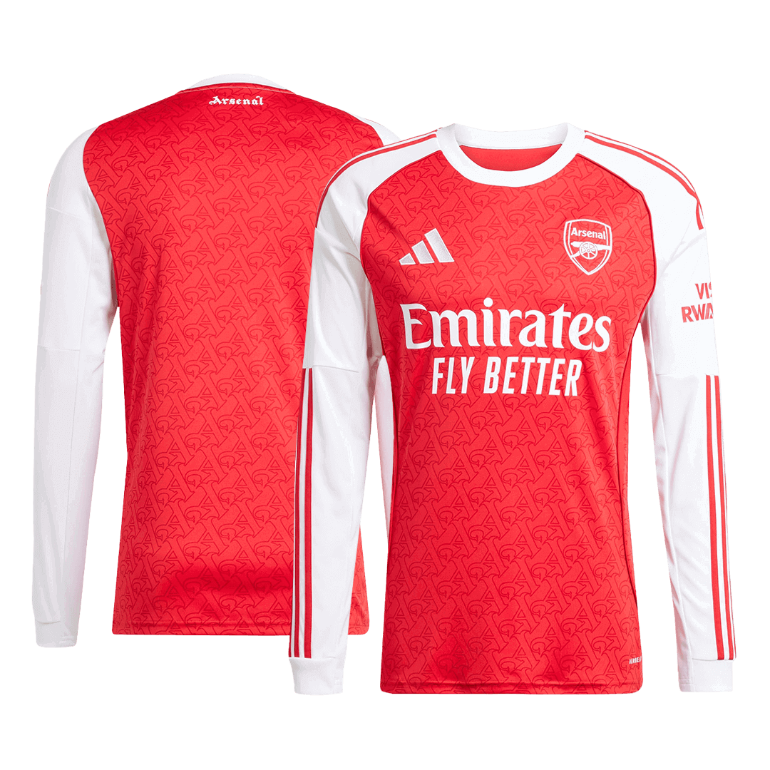 Arsenal Thuisshirt Lange Mouwen 2025/26 Grote Maten