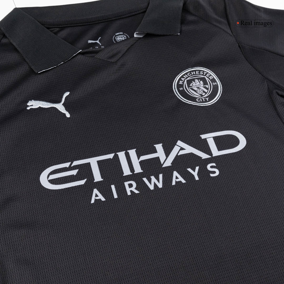 Manchester City Uit Tenue Set 2025/26 Kinderen Zwart