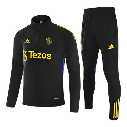 Manchester United Sweatshirt Tenue 2025/26 Kind Zwart