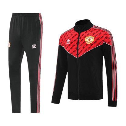 Manchester United voetbaljack tenue 2025/26 rood en zwart