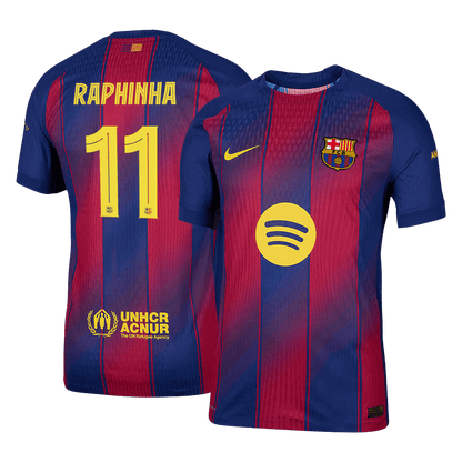 RAPHINHA #11 Barcelona Thuisshirt 2025/26 Authentiek - UCL