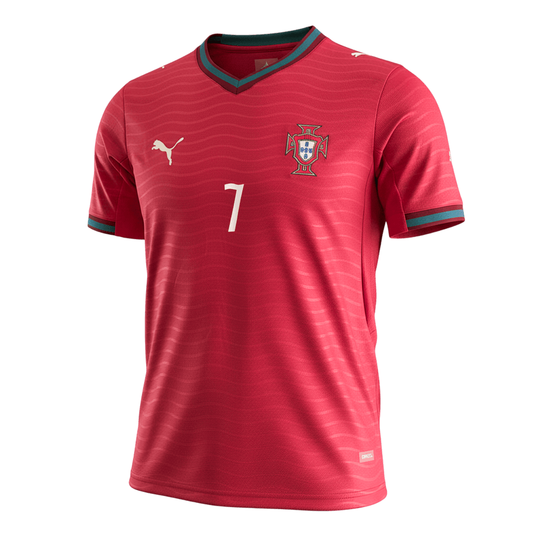 RONALDO #7 Portugal Thuisshirt WK 2026 Rood