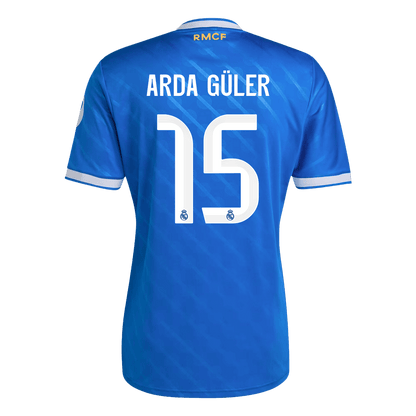 ARDA GÜLER #15 Real Madrid Derde Shirt 2025/26 Blauw