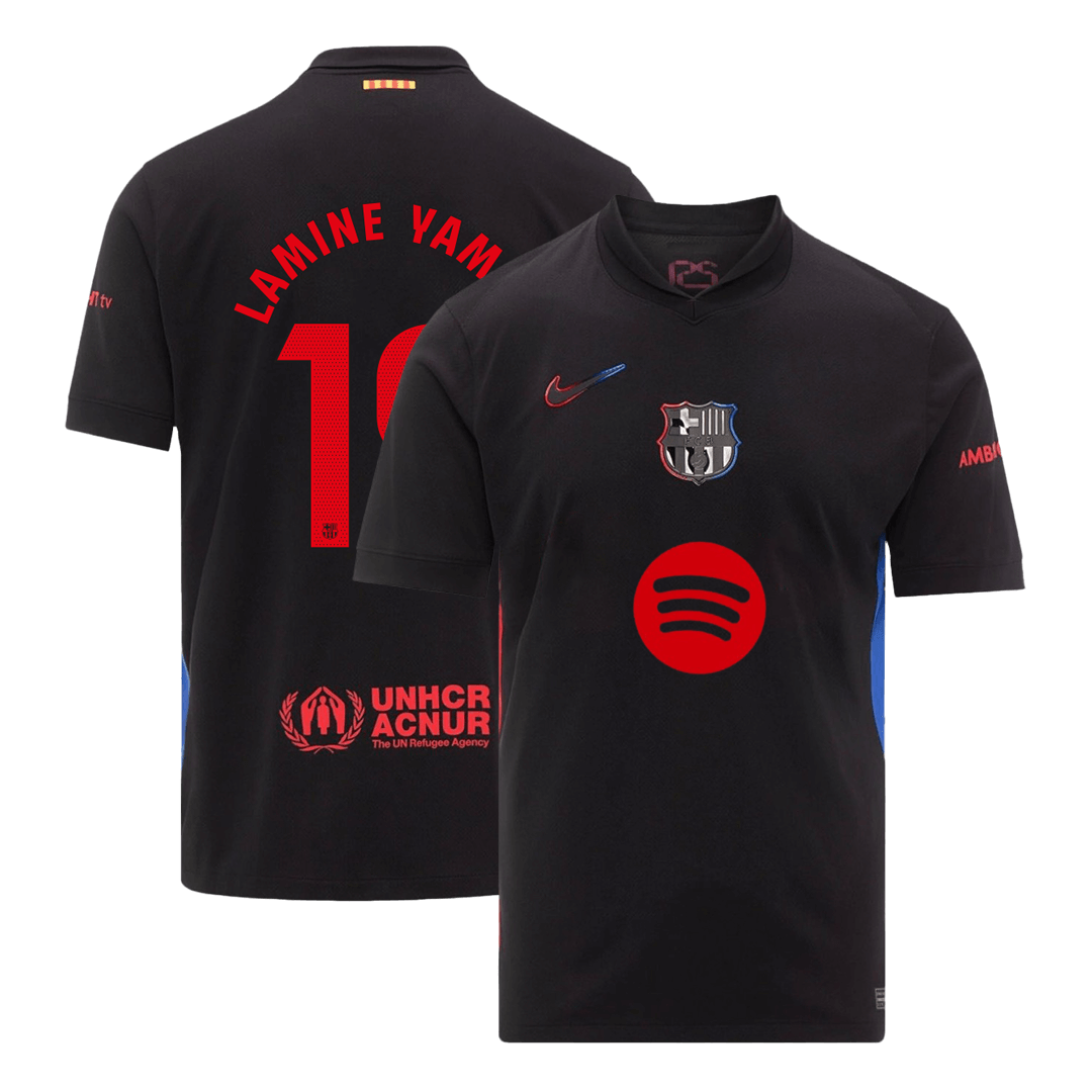 LAMINE YAMAL #19 Barcelone Extérieur Maillot 2024/25 - Spotify Logo Without Text - Mon Maillot Foot Store