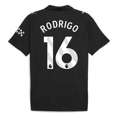 RODRIGO #16 Manchester City Uitshirt 2025/26 Zwart