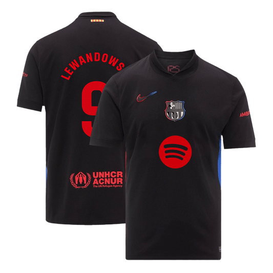 LEWANDOWSKI #9 Barcelone Extérieur Maillot 2024/25 - Mon Maillot Foot Store