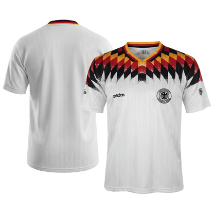 Retro Duitsland Thuisshirt 1994 Wit
