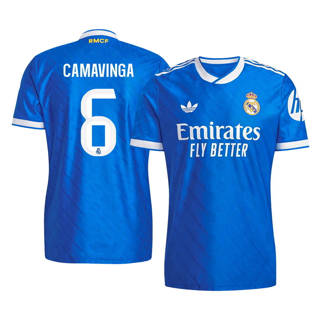 CAMAVINGA #6 Real Madrid Derde Shirt 2025/26 Blauw Speler