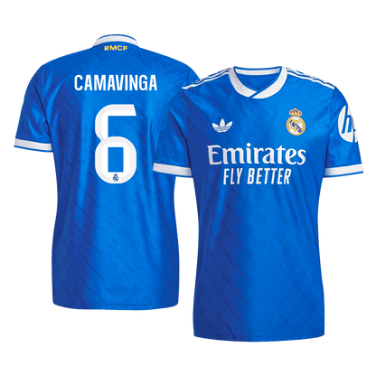 CAMAVINGA #6 Real Madrid Derde Shirt 2025/26 Blauw Speler