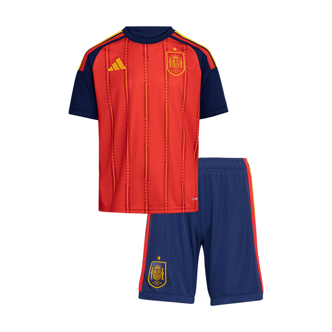 Spanje Thuisshirt Kit Wereldbeker 2026 Kids Rood