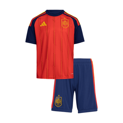Spanje Thuisshirt Kit Wereldbeker 2026 Kids Rood