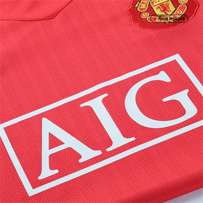 Retro Manchester United Domicile Maillot 2007/08
