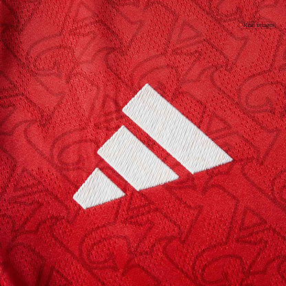SALIBA #2 Arsenal Thuisshirt 2025/26 Rood Authentiek