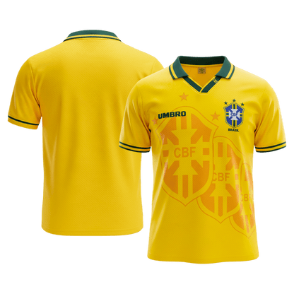 Retro Brazilië Thuis Shirt 1994 Geel