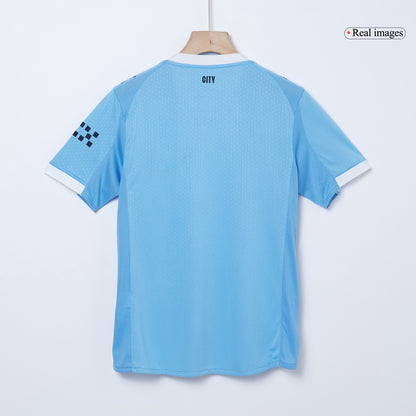 REIJNDERS #4 Manchester City Thuistenue 2025/26 Blauw Speler
