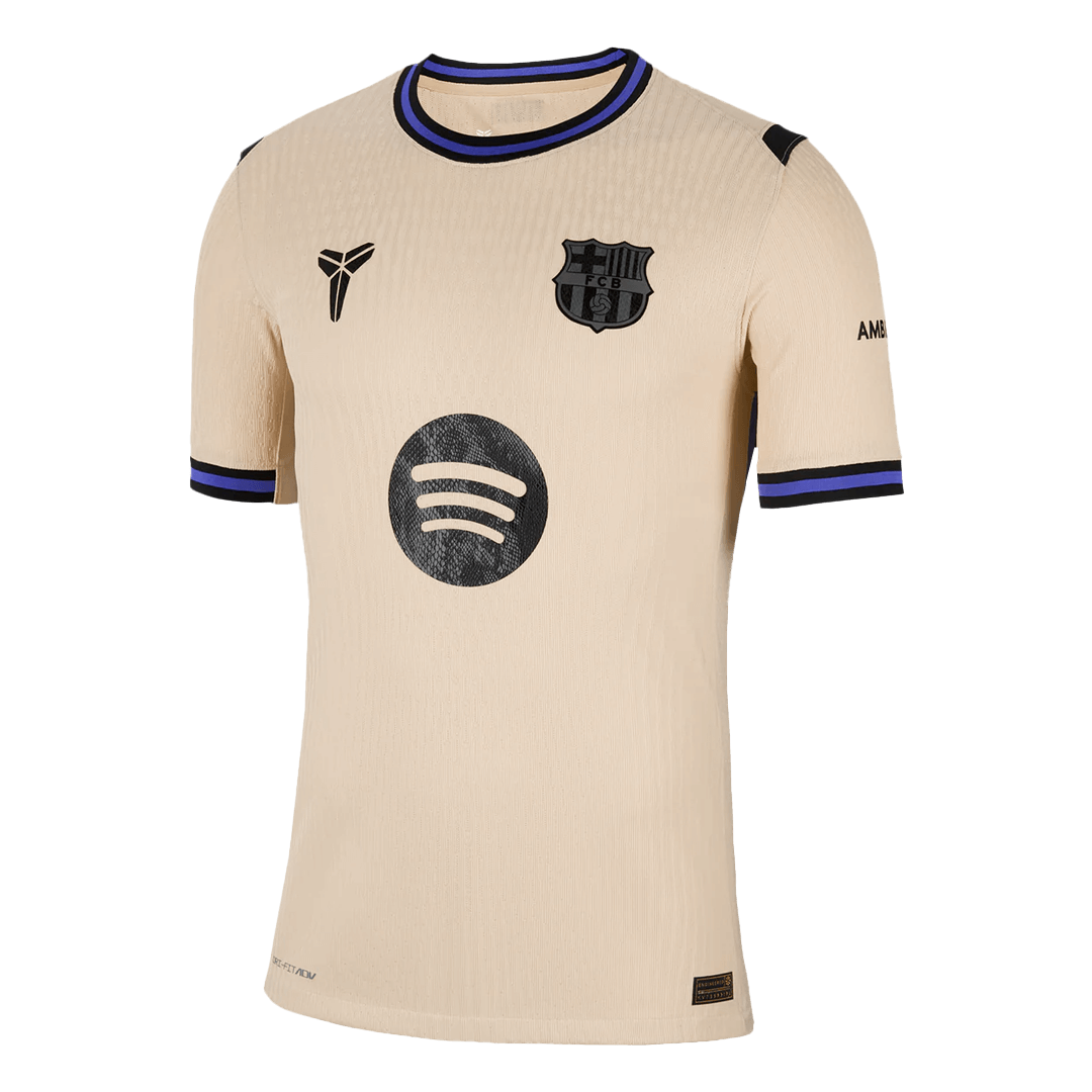 LAMINE YAMAL #10 Barcelona Uit Thuisshirt 2025/26 Geel Authentiek - UCL