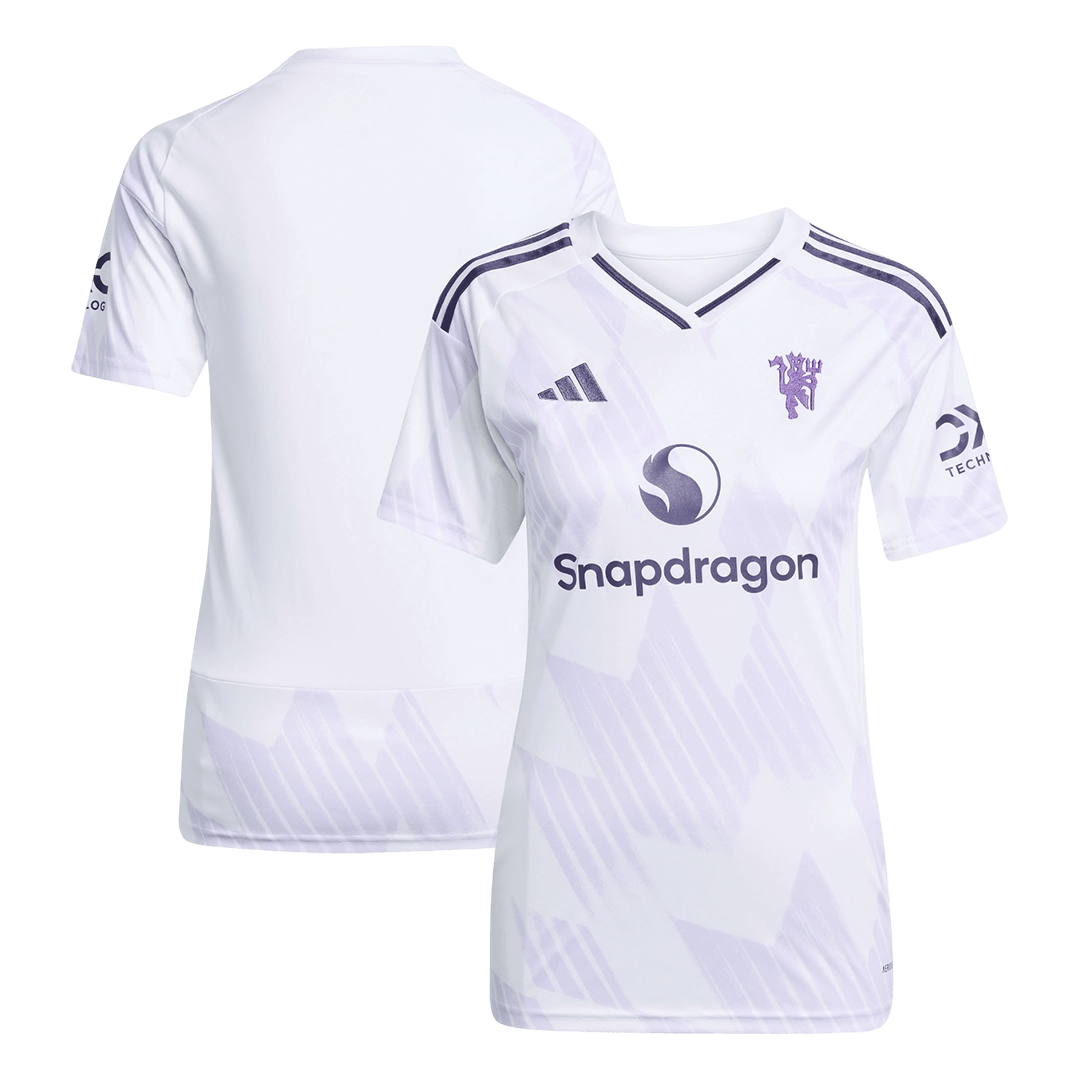 Dames Manchester United Uitshirt 2025/26 Wit