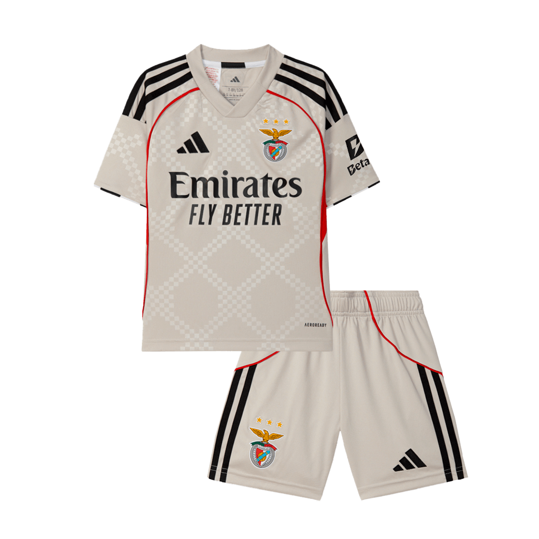 Lissabon Uitshirt Set 2025/26 Junior Beige