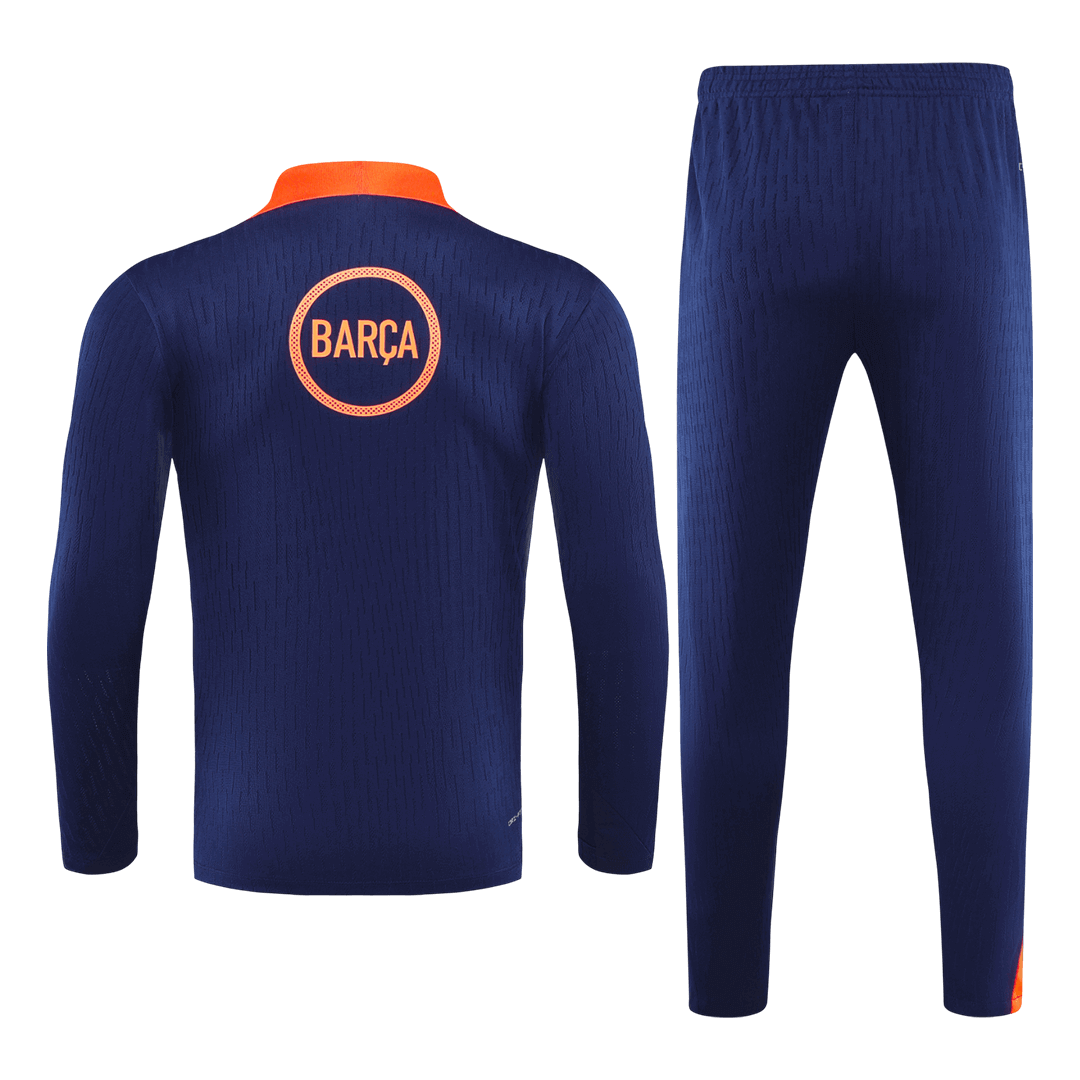 Barcelona Sweatshirt Kit 2025/26 Kinderen Zwart&Oranje