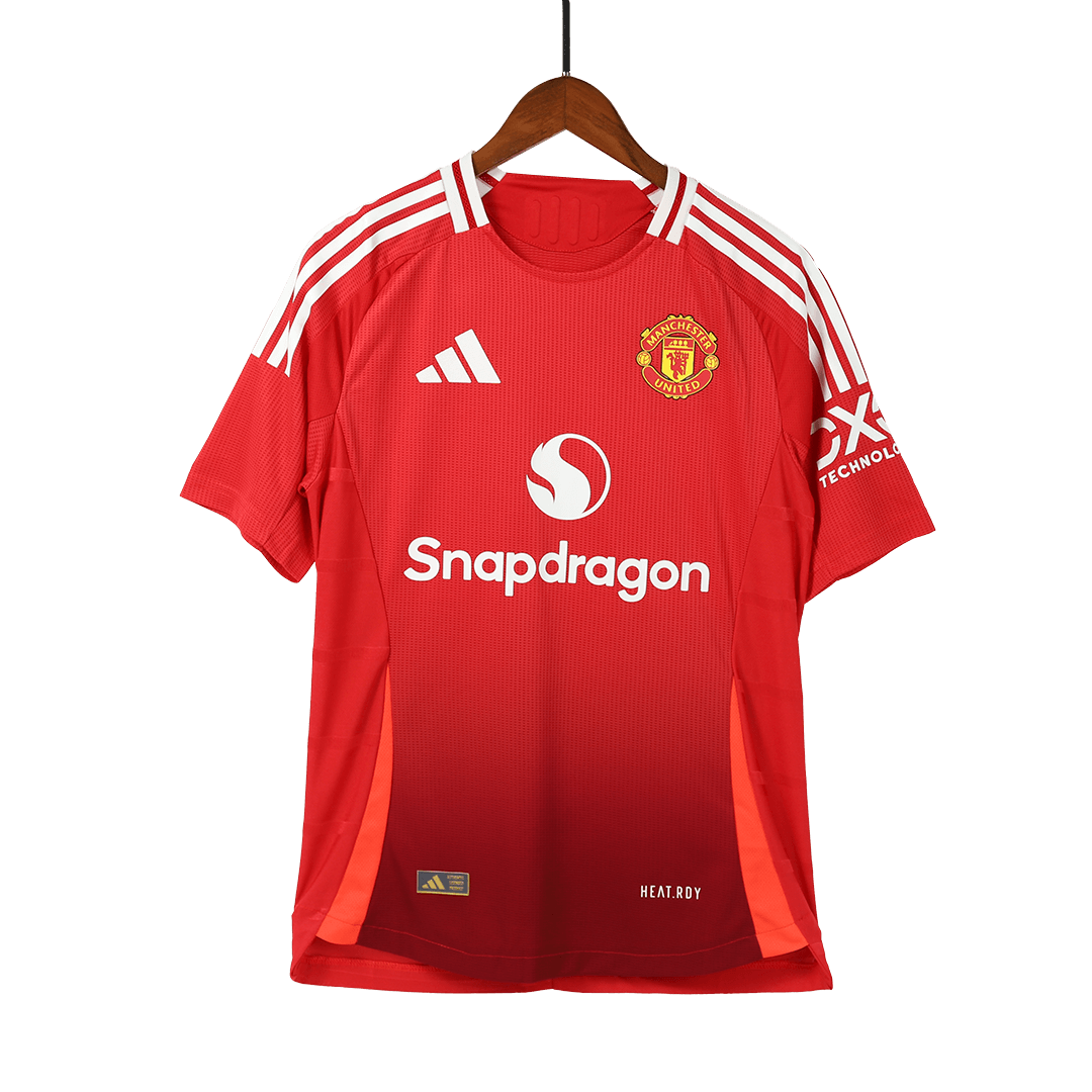 B.FERNANDES #8 Manchester United Domicile Maillot 2024/25 Authentique - Mon Maillot Foot Store