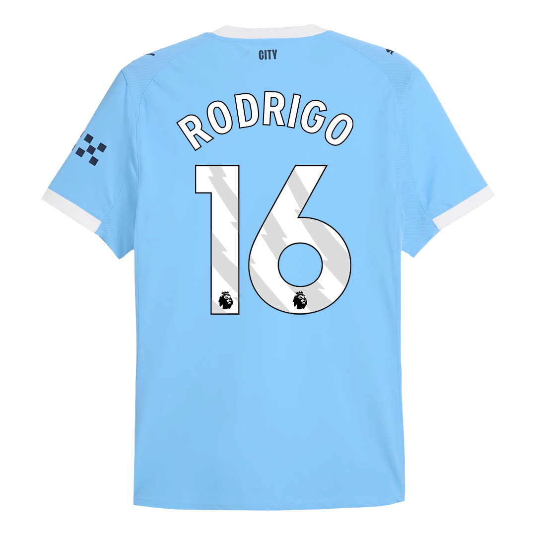 RODRIGO #16 Manchester City Thuis tenue 2025/26 Authentiek