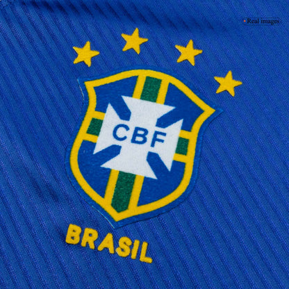 Retro Brazilië Uitshirt 94/96 Blauw