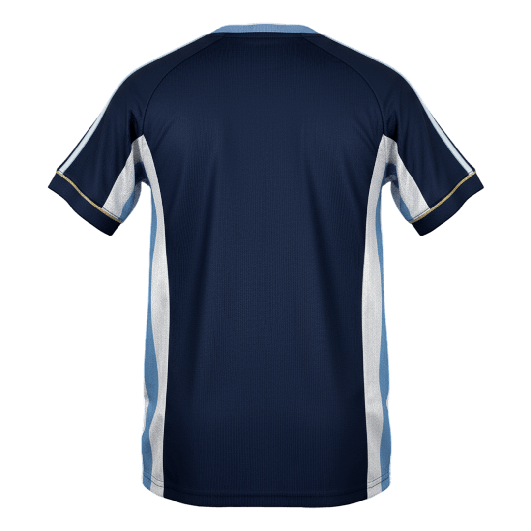 Retro Argentinië Uitshirt 1998 Marineblauw