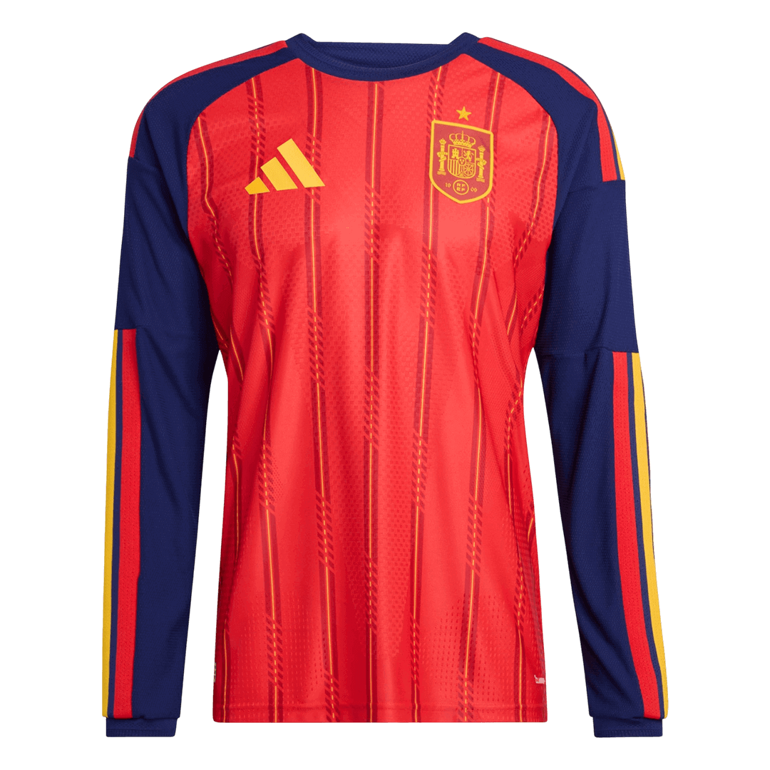 Spanje Thuisshirt Lange Mouwen - Wereldbeker 2026 Rood