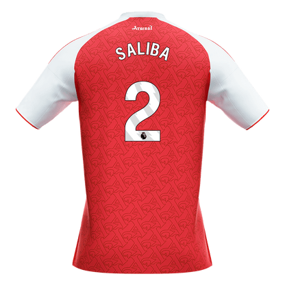 SALIBA #2 Arsenal Thuisshirt 2025/26 Rood - Super