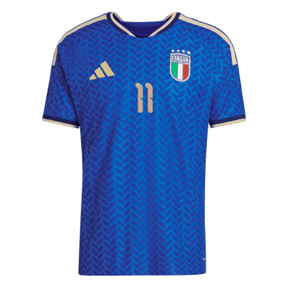 RASPADORI #11 Italië Thuis Wereldkampioenschap 2026 Shirt Blauw Speler