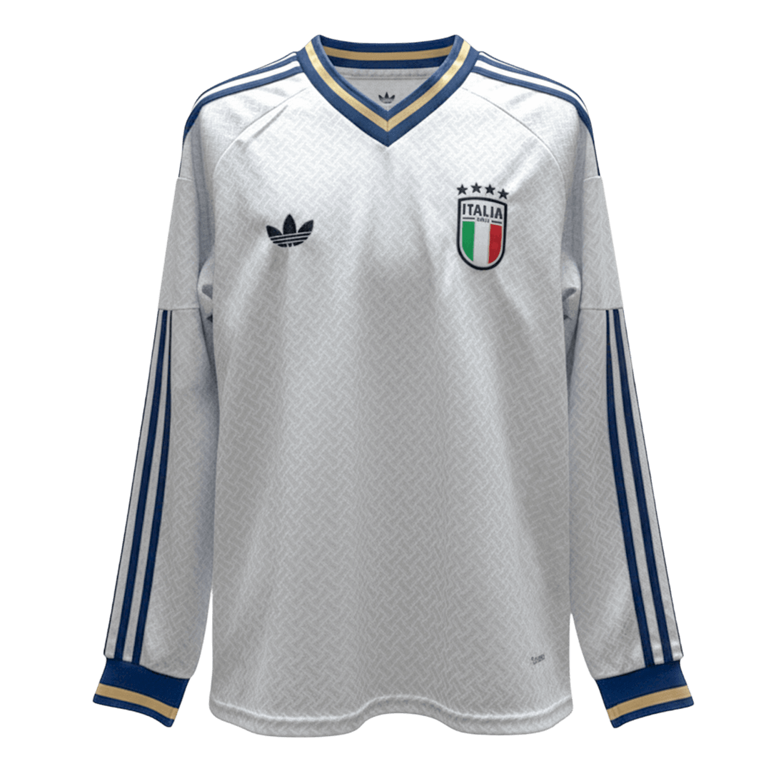Italië Uitshirt Lange Mouwen - Wereldkampioenschap 2026 Wit