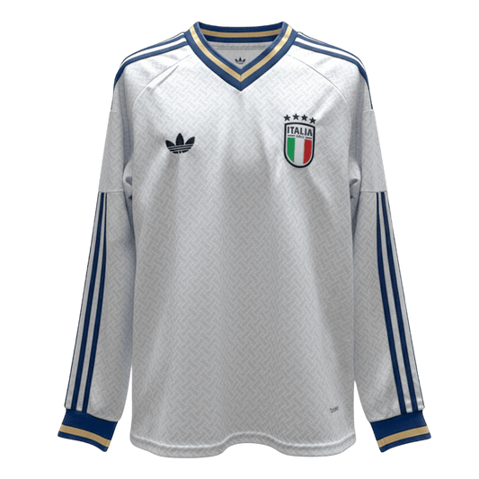 Italië Uitshirt Lange Mouwen - Wereldkampioenschap 2026 Wit