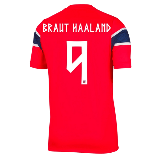 BRAUT HAALAND #9 Norvège Domicile Maillot - Coupe du Monde 2026 Rouge Joueur