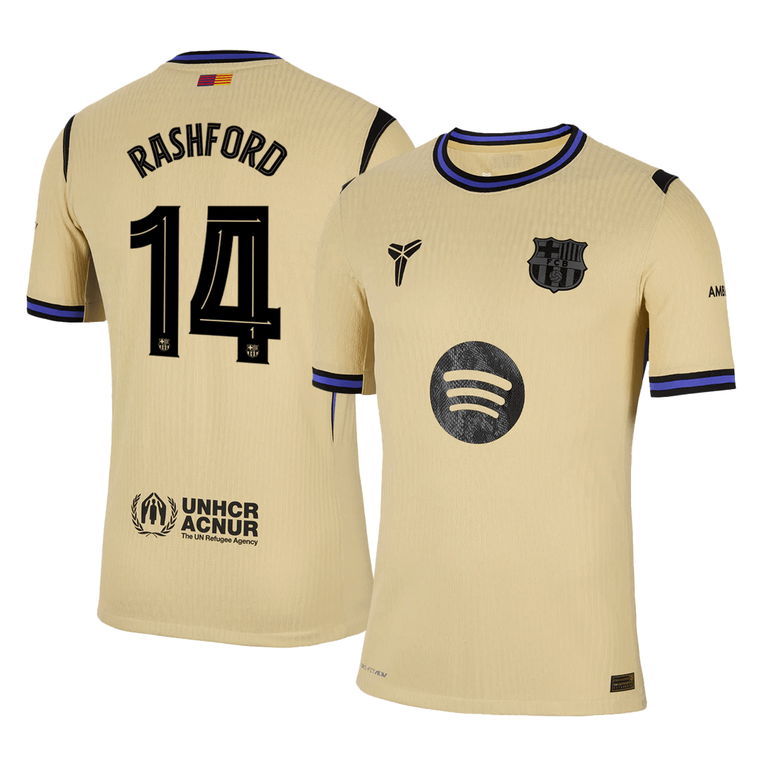 RASHFORD #14 Barcelona Uit Thuisshirt 2025/26 Authentiek - UCL